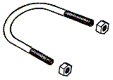 4 1/2 x 1/2 U Bolt w/Nuts